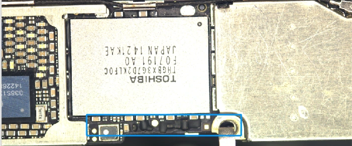 Local board image illustrating Encap adhesive removal.